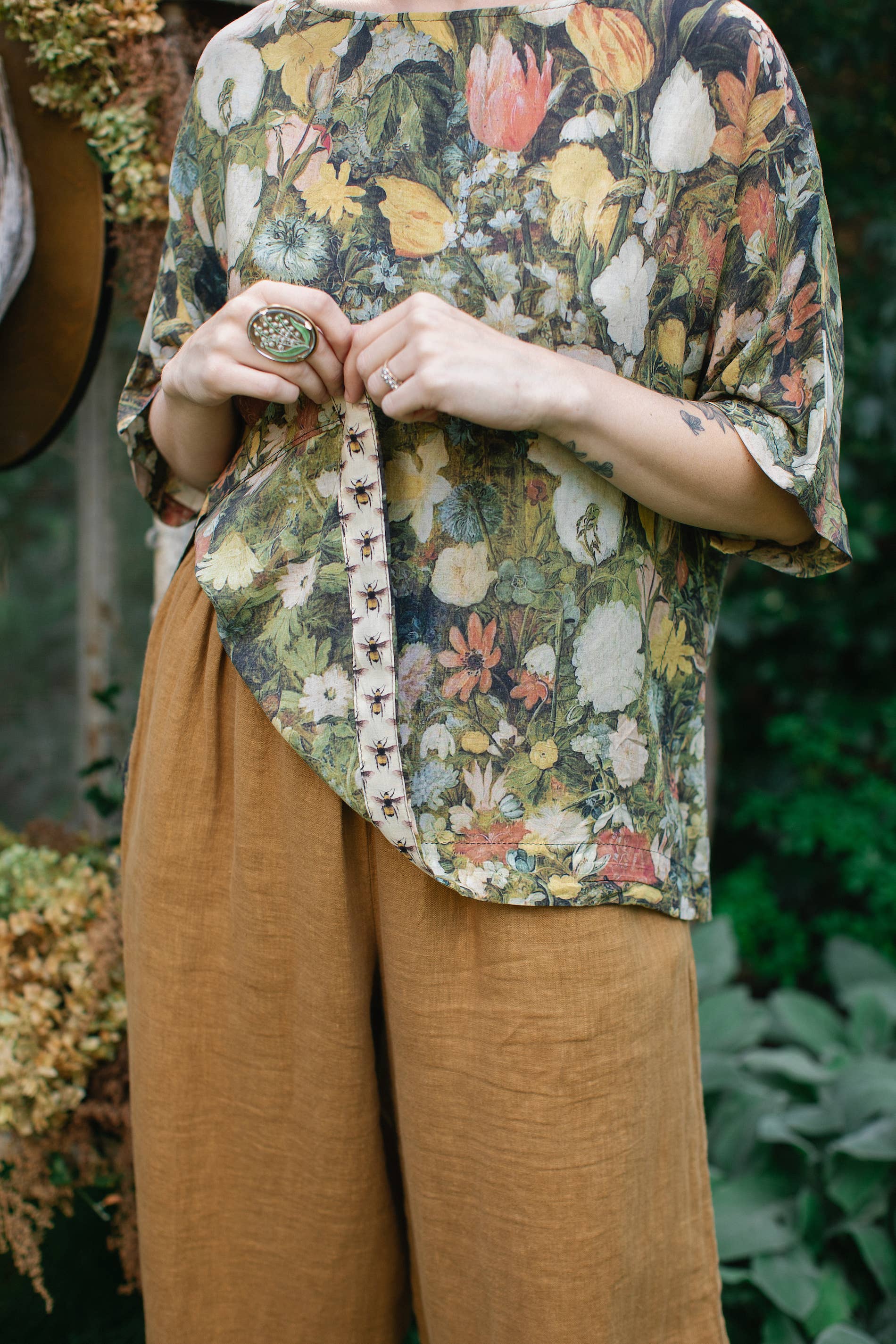 Market of Stars - I Dream in Flowers Tee Luxe Bamboo / Tunic Shirt