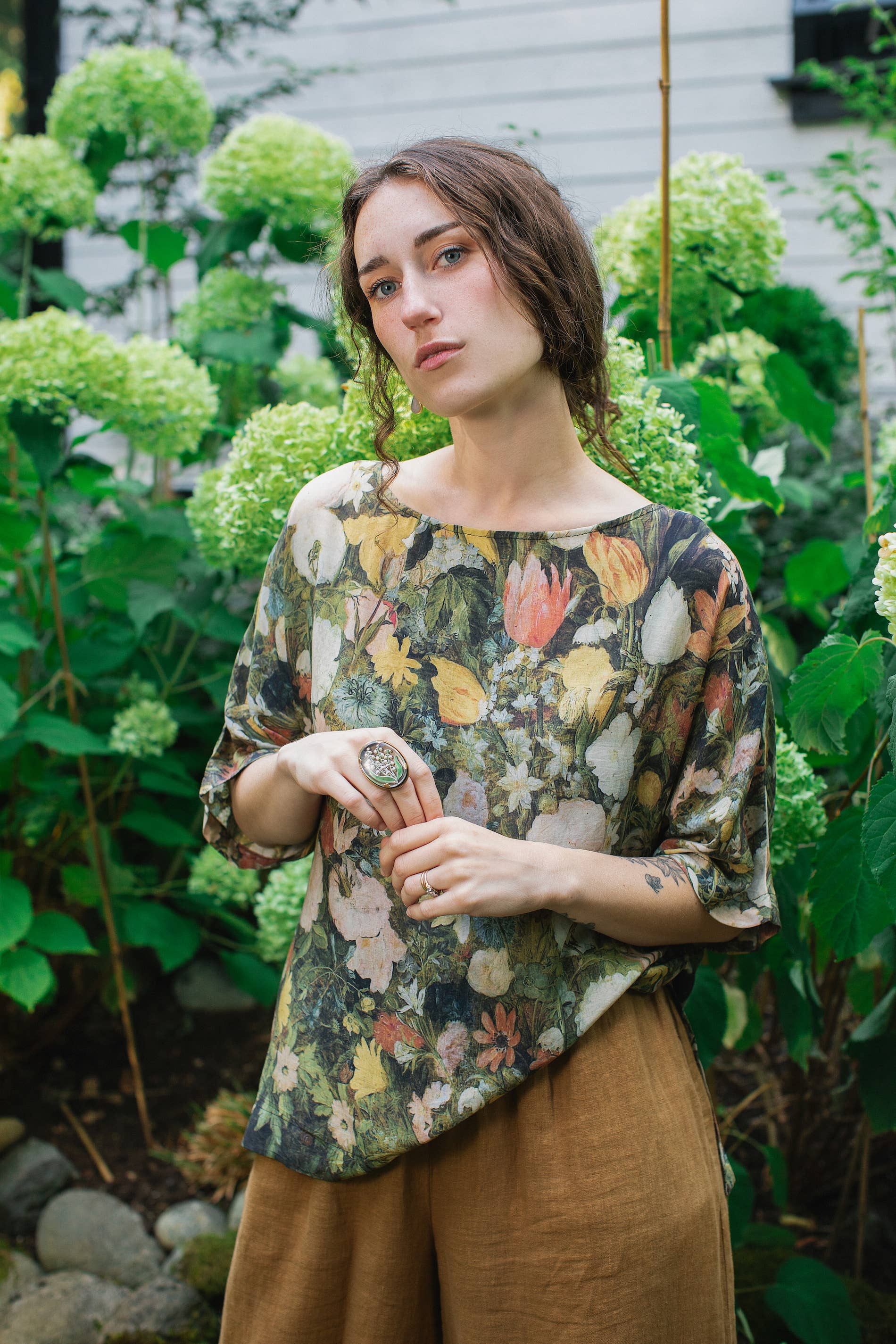 Market of Stars - I Dream in Flowers Tee Luxe Bamboo / Tunic Shirt